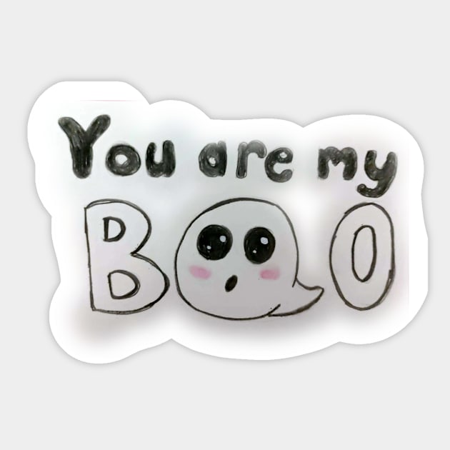 Boo Sticker by Jepner